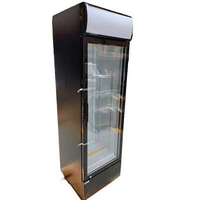 Lodówka barowa z podświetlanym panelem, 1-drzwiowa, Arktic, 254L, czarny, 220-240V/250W, 578x605x(H)1980mm, kod 233788 (8179 Hendi)