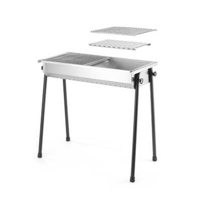 Grill na węgiel drzewny Patio, HENDI, 770x380x(H)760mm, kod 150603