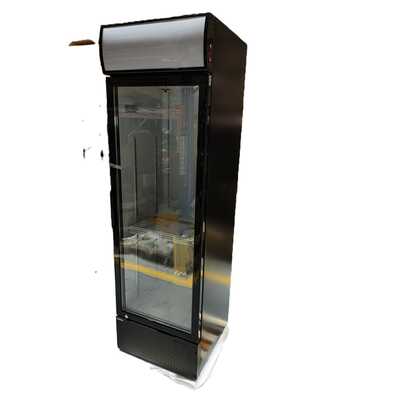 Lodówka barowa z podświetlanym panelem, 1-drzwiowa, Arktic, 254L, czarny, 220-240V/250W, 578x605x(H)1980mm, kod 233788 (8300 Hendi)