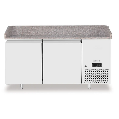 Stół chłodniczy do pizzy 2-drzwiowy z granitowym blatem, Arktic, 250L, granitowy, 230V/250W, 1510x800x(H)875mm, kod 220245 (NL26 Horeca)